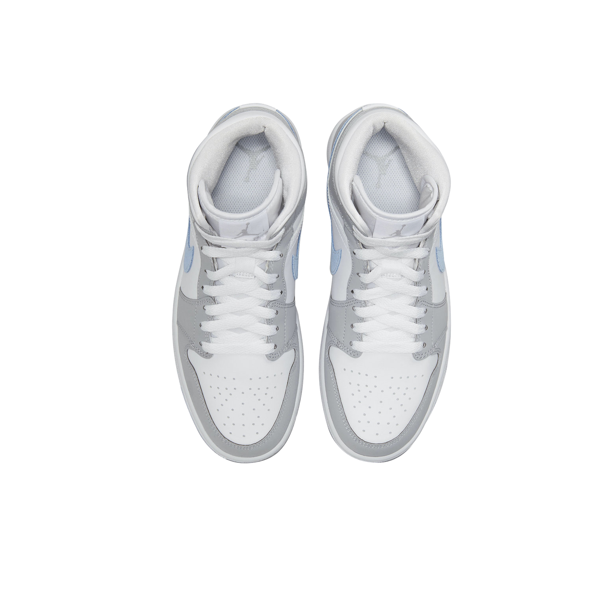 JORDAN 1 MID WOLF GREY ALUMINIUM