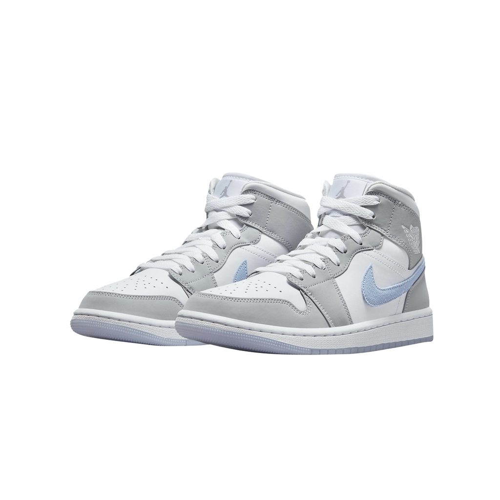 JORDAN 1 MID WOLF GREY ALUMINIUM