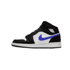 JORDAN 1 MID BLACK RACER BLUE WHITE