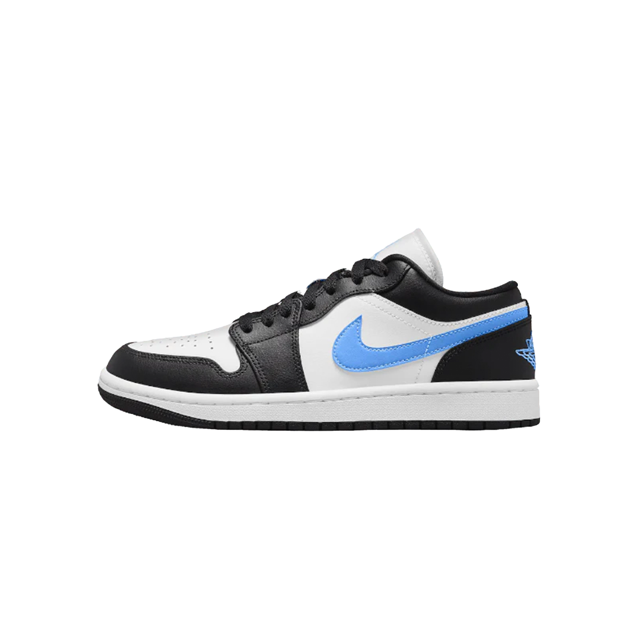 JORDAN 1 LOW BLACK UNIVERSITY BLUE