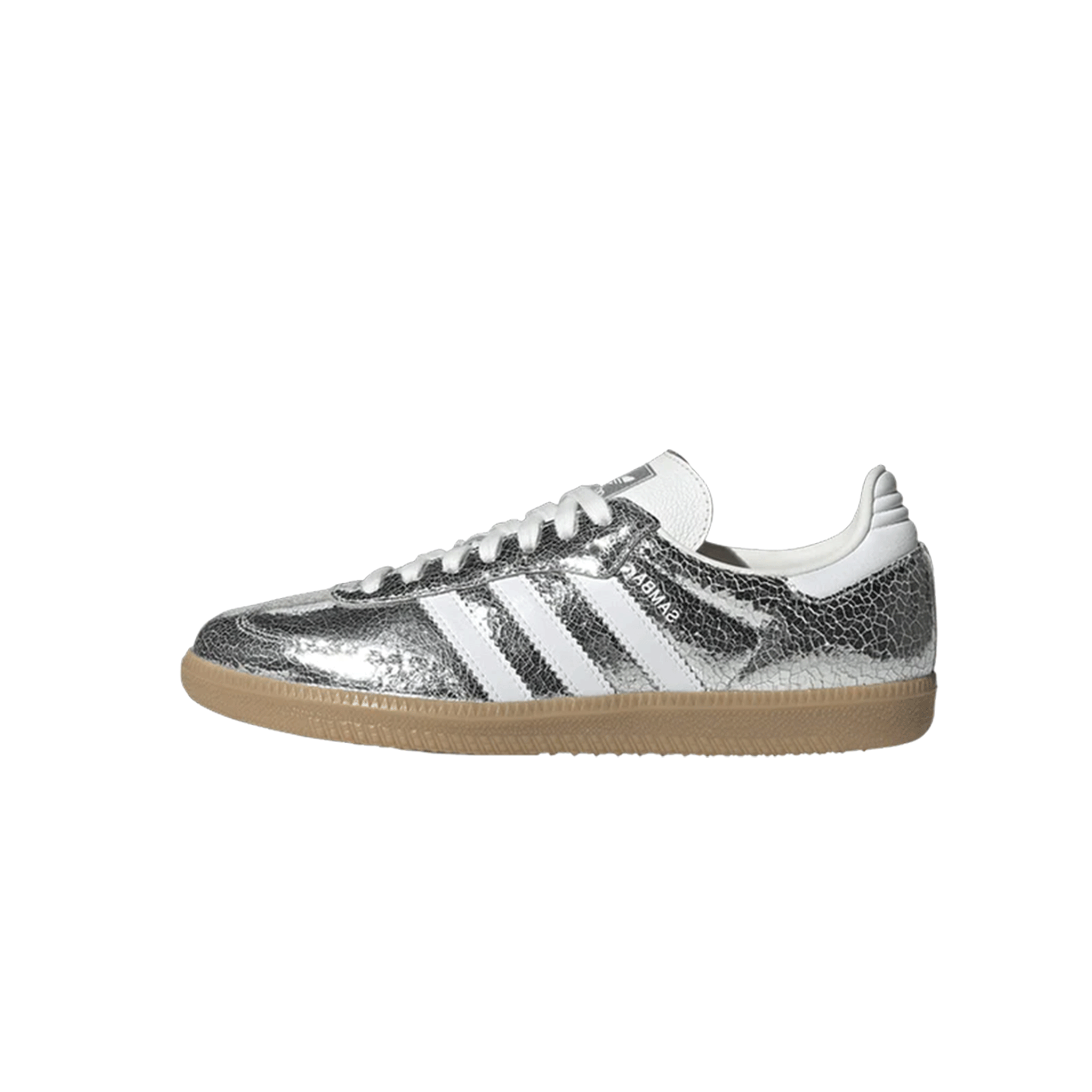 ADIDAS SAMBA OG SILVER METALLIC CRACKED LEATHER (GS)
