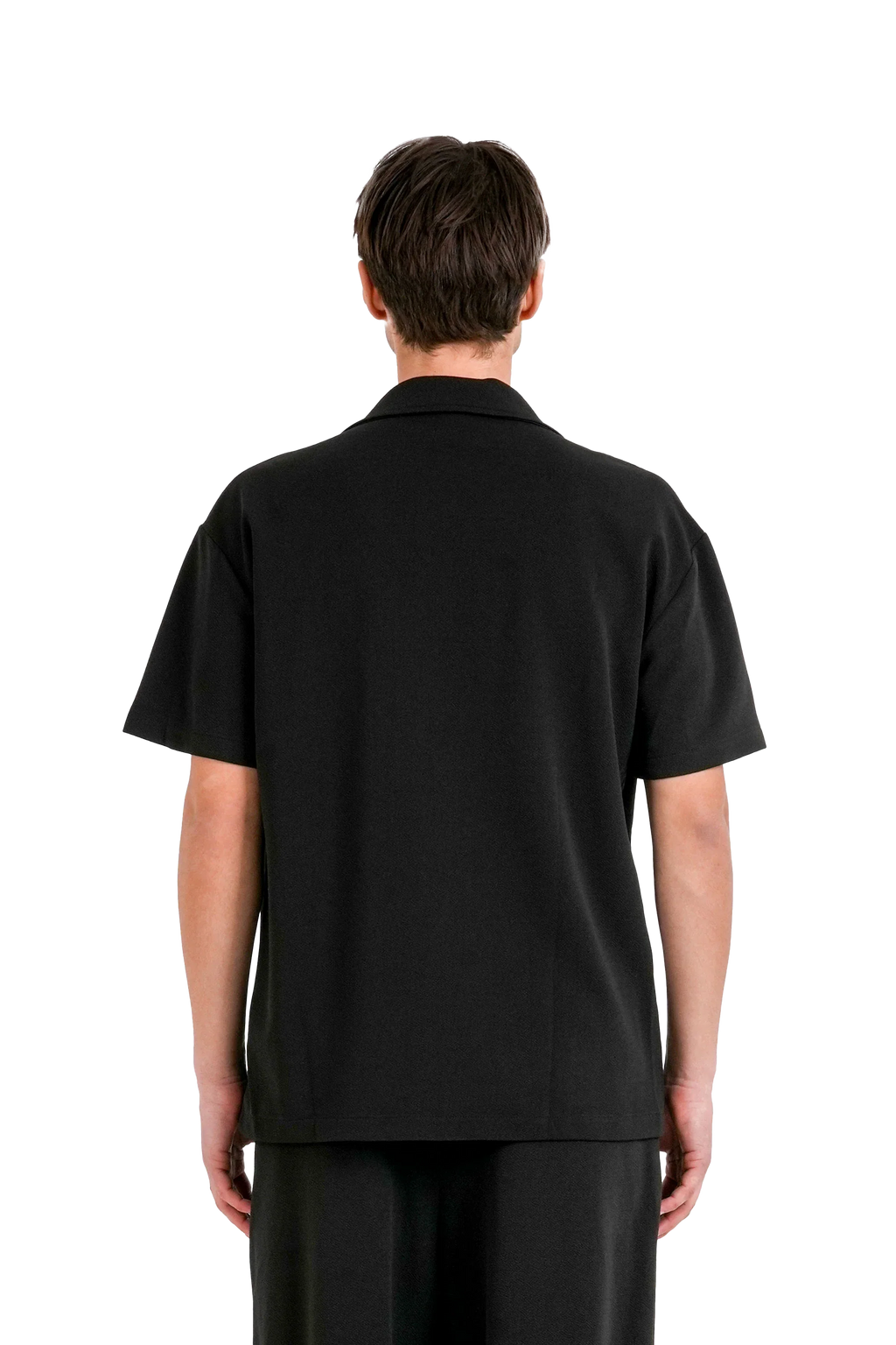 SIXTH JUNE CREPE FABRIC SHIRT BLACK