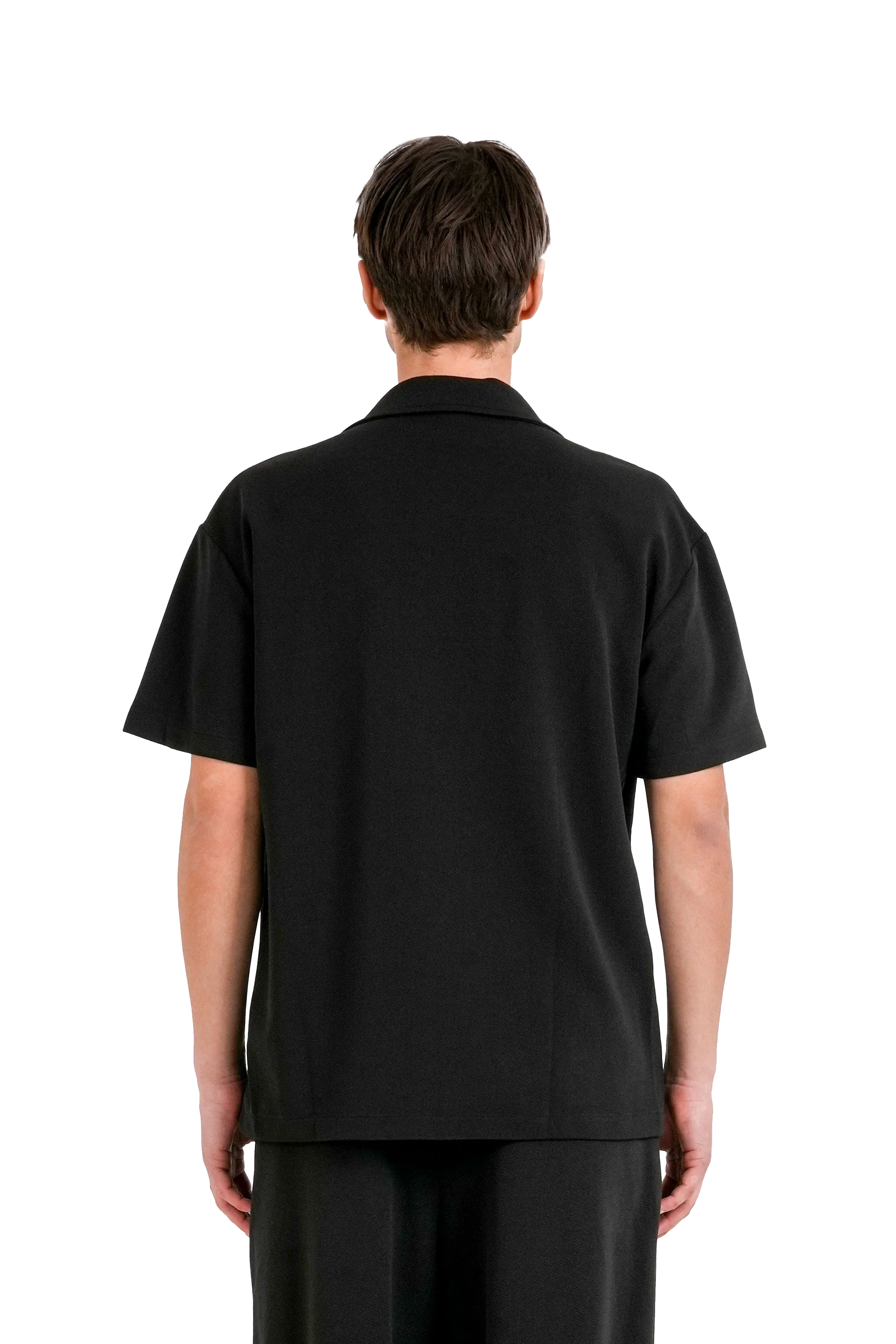 SIXTH JUNE CREPE FABRIC SHIRT BLACK