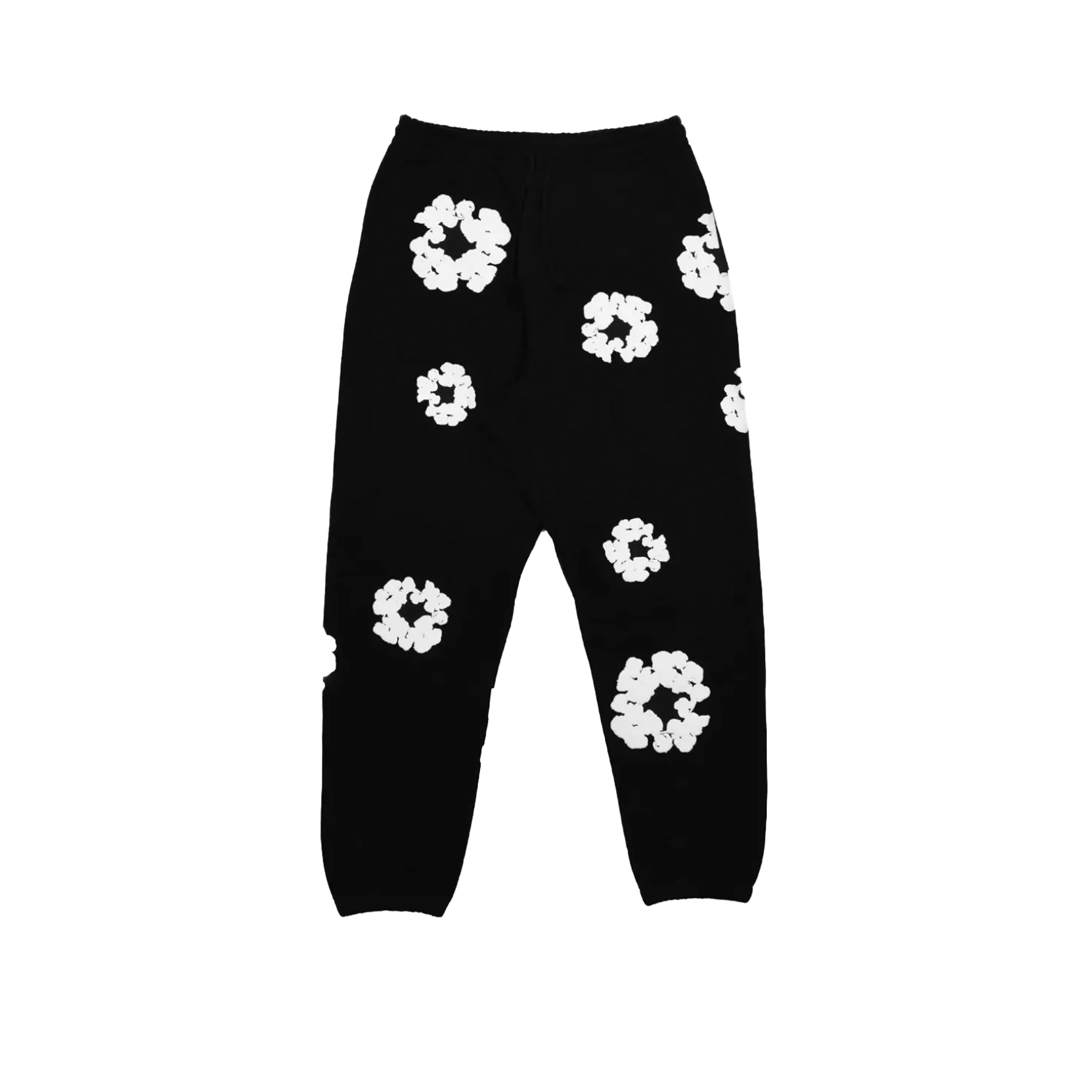 DENIM TEARS PANTS WHITE ON BLACK