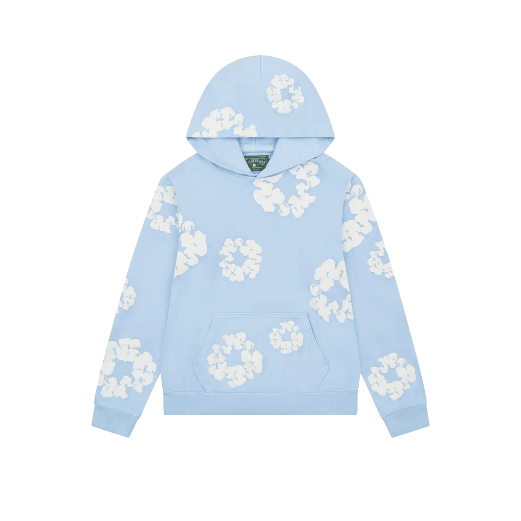 DENIM TEARS HOODIE BABY BLUE