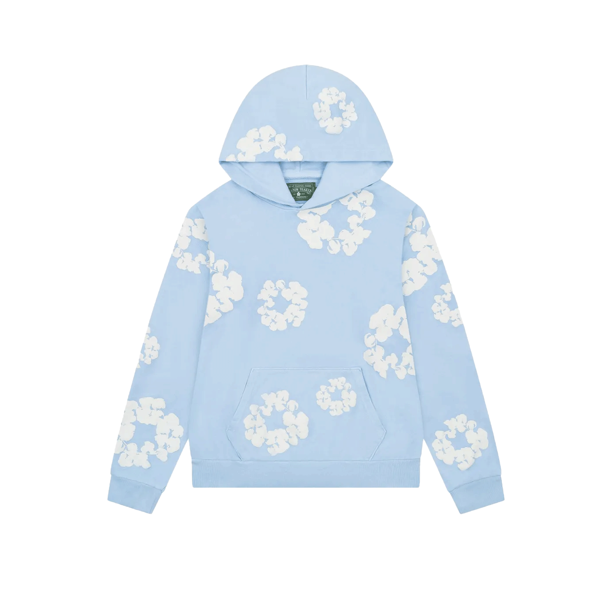 DENIM TEARS HOODIE BABY BLUE