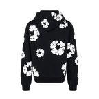 DENIM TEARS HOODIE WHITE ON BLACK